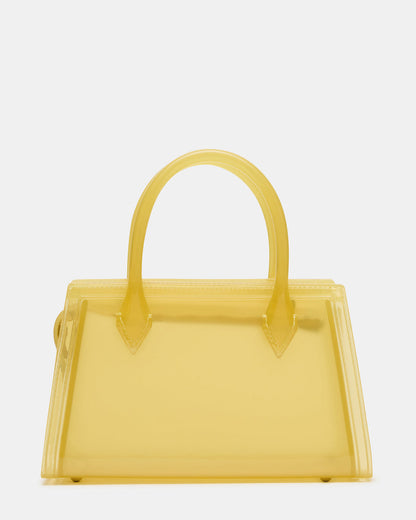 PEACH Jelly Bag Yellow Mini Crossbody Top-Handle Handbag | Steve Madden