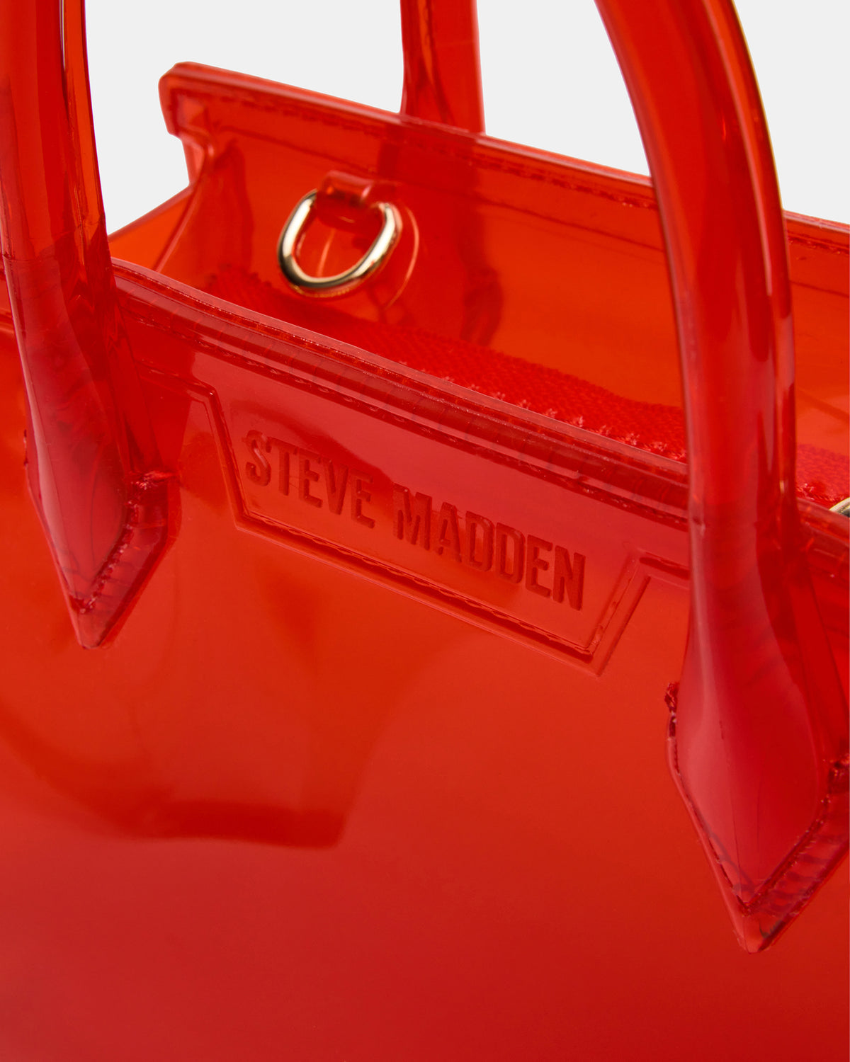 PEACH Jelly Bag Red Mini Crossbody Top-Handle Handbag | Steve Madden