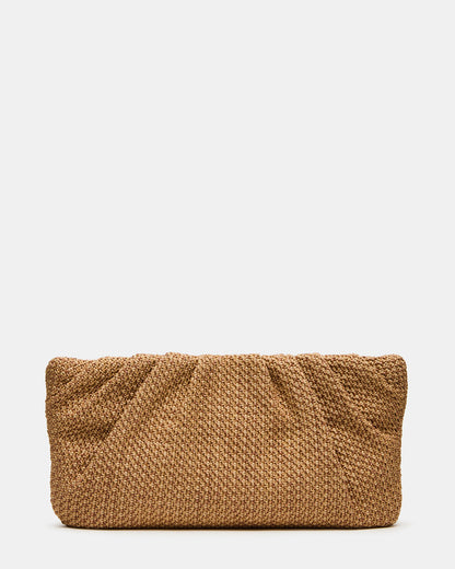 PALOMAA Bag Natural Straw Clutch Crossbody Handbag | Steve Madden