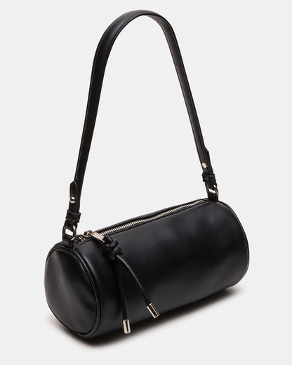 PRIYA Bag Black Mini Barrel Shoulder Handbag | Steve Madden