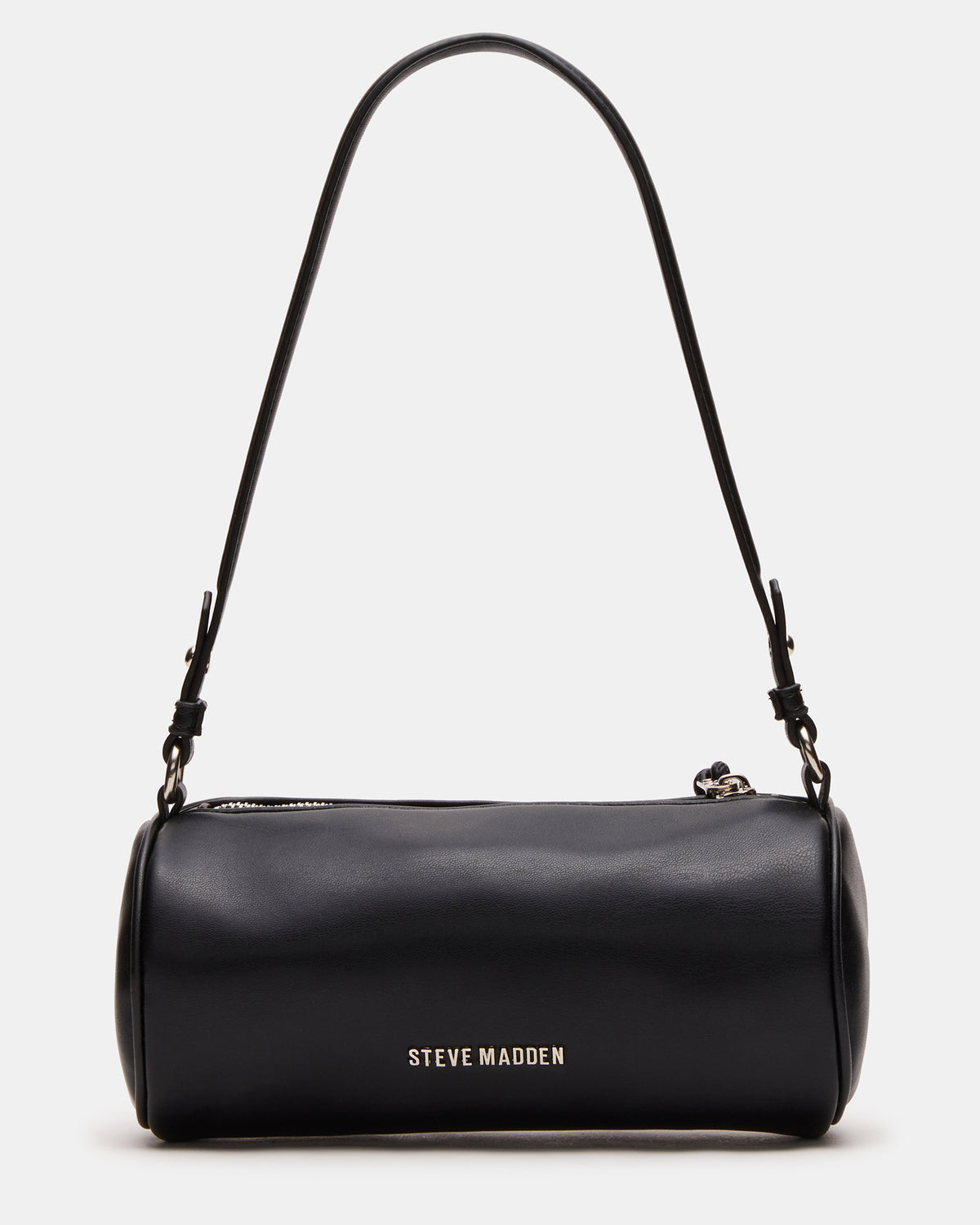 PRIYA Bag Black Mini Barrel Shoulder Handbag | Steve Madden