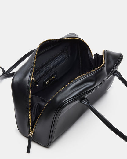 CANDICE Bag Black Shoulder Strap Box Satchel Handbag | Steve Madden
