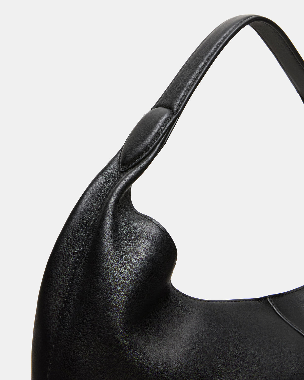 COLLINS Bag Black Hobo Slouchy Shoulder Strap Tote Handbag | Steve Madden