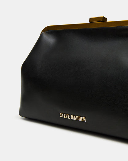 KISSES Bag Black Chain Strap Crossbody Clutch Handbag | Steve Madden