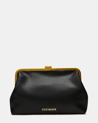 KISSES Bag Black Chain Strap Crossbody Clutch Handbag | Steve Madden