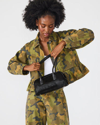 ANISE Bag Black Multi Elongated Shoulder Strap Handbag | Steve Madden
