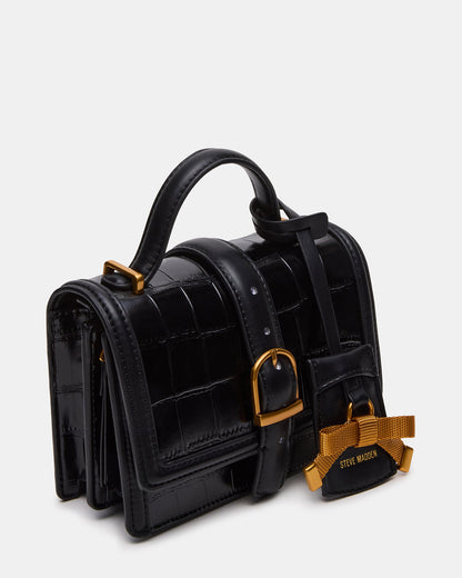 CLARK Bag Black Structured Top-Handle Mini Handbag | Steve Madden