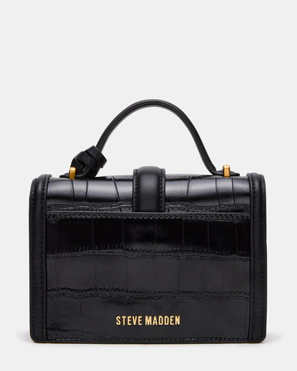 CLARK Bag Black Structured Top-Handle Mini Handbag | Steve Madden