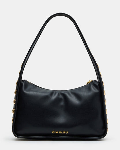 CHEYANN Bag Black Hobo Dome-Studded Shoulder Strap Women's Handbag | Steve Madden