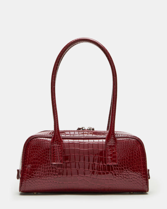 ANISE Bag Red Crocodile Elongated Shoulder Strap Handbag | Steve Madden