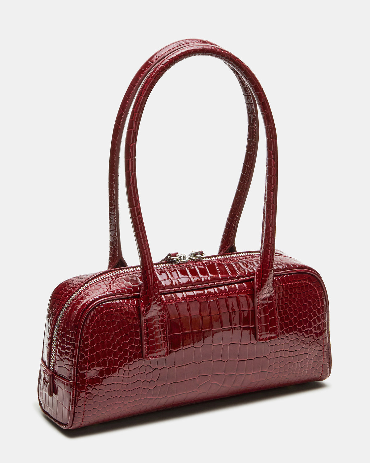 ANISE Bag Red Crocodile Elongated Shoulder Strap Handbag | Steve Madden