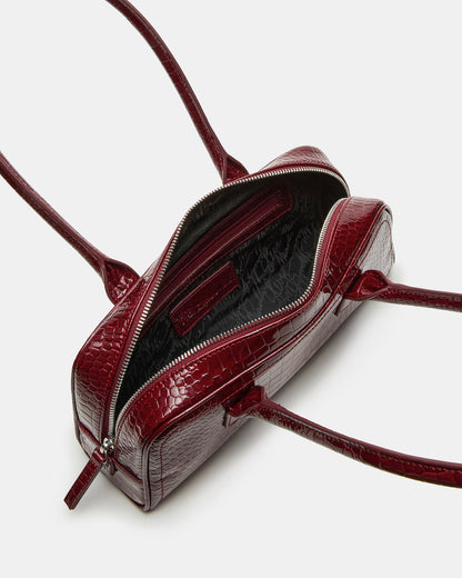 ANISE Bag Red Crocodile Elongated Shoulder Strap Handbag | Steve Madden