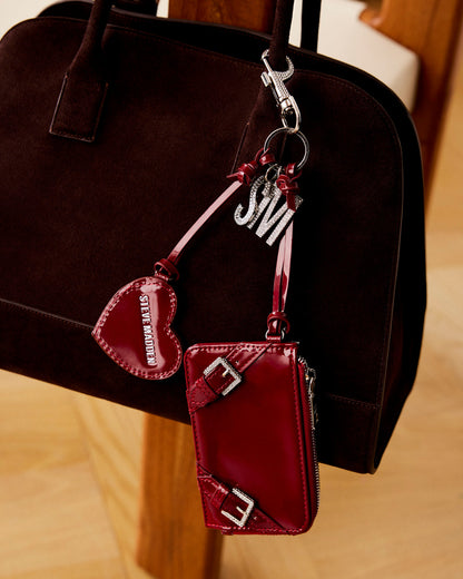 HEIDEE Bag Brown Suede | Women's Shoulder Strap Tote Handbag | Steve Madden