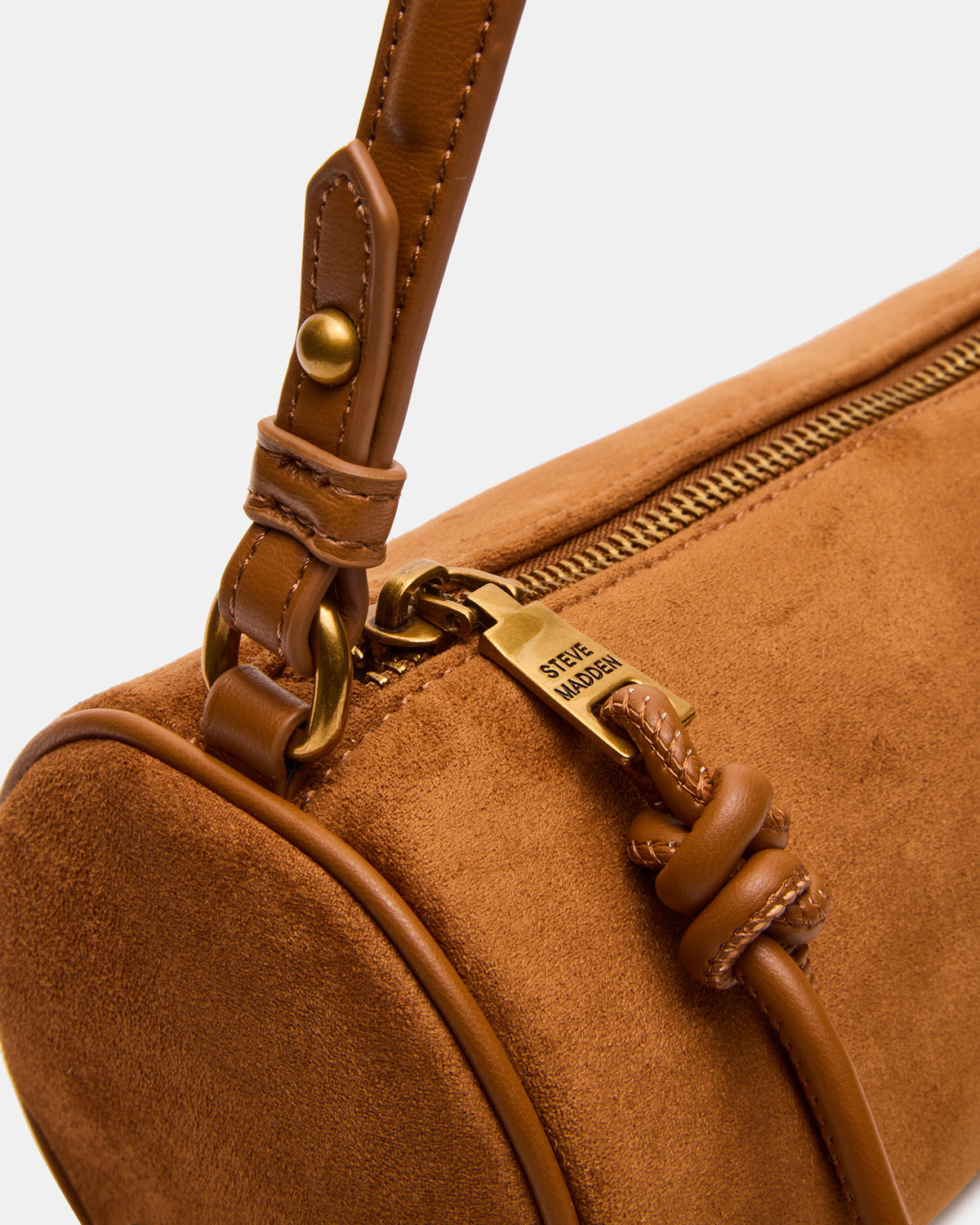PRIYA Bag Tobacco Mini Barrel Shoulder Handbag | Steve Madden
