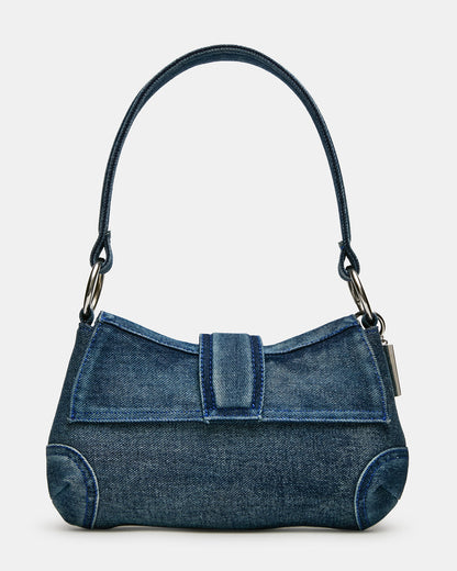ALBANY Bag Denim/Blue Western-Inspired Denim Shoulder Handbag | Steve Madden