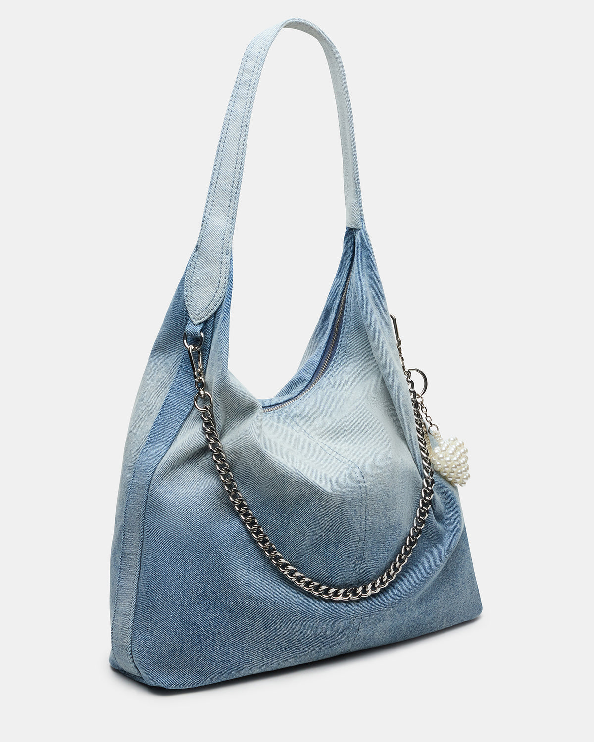 KREWE Bag Denim Slouchy Hobo Shoulder Strap Tote Handbag | Steve Madden