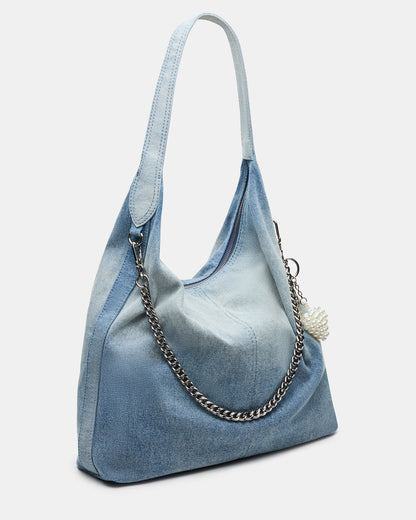 KREWE Bag Denim Slouchy Hobo Shoulder Strap Tote Handbag | Steve Madden