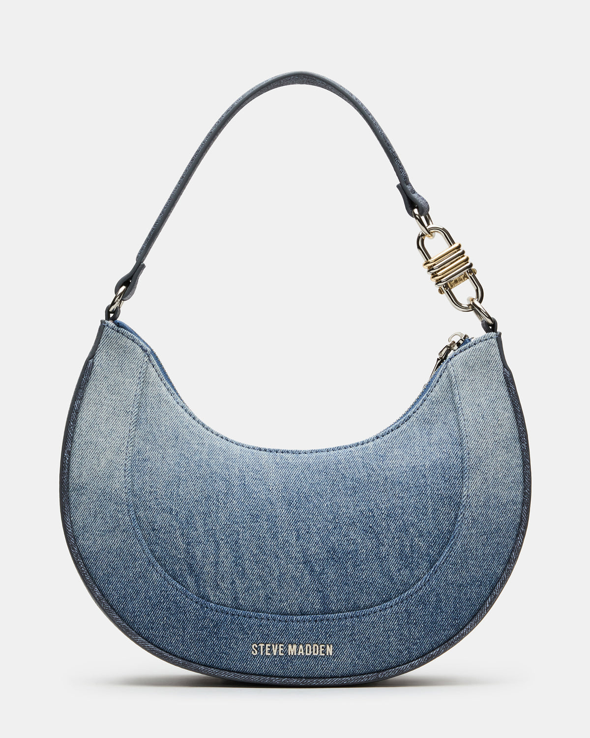 LIAMM Bag Denim Shoulder Strap Dome-Studded Women's Handbag | Steve Madden