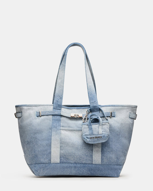 BOAT Bag Denim Shoulder Strap Denim Tote Handbag | Steve Madden