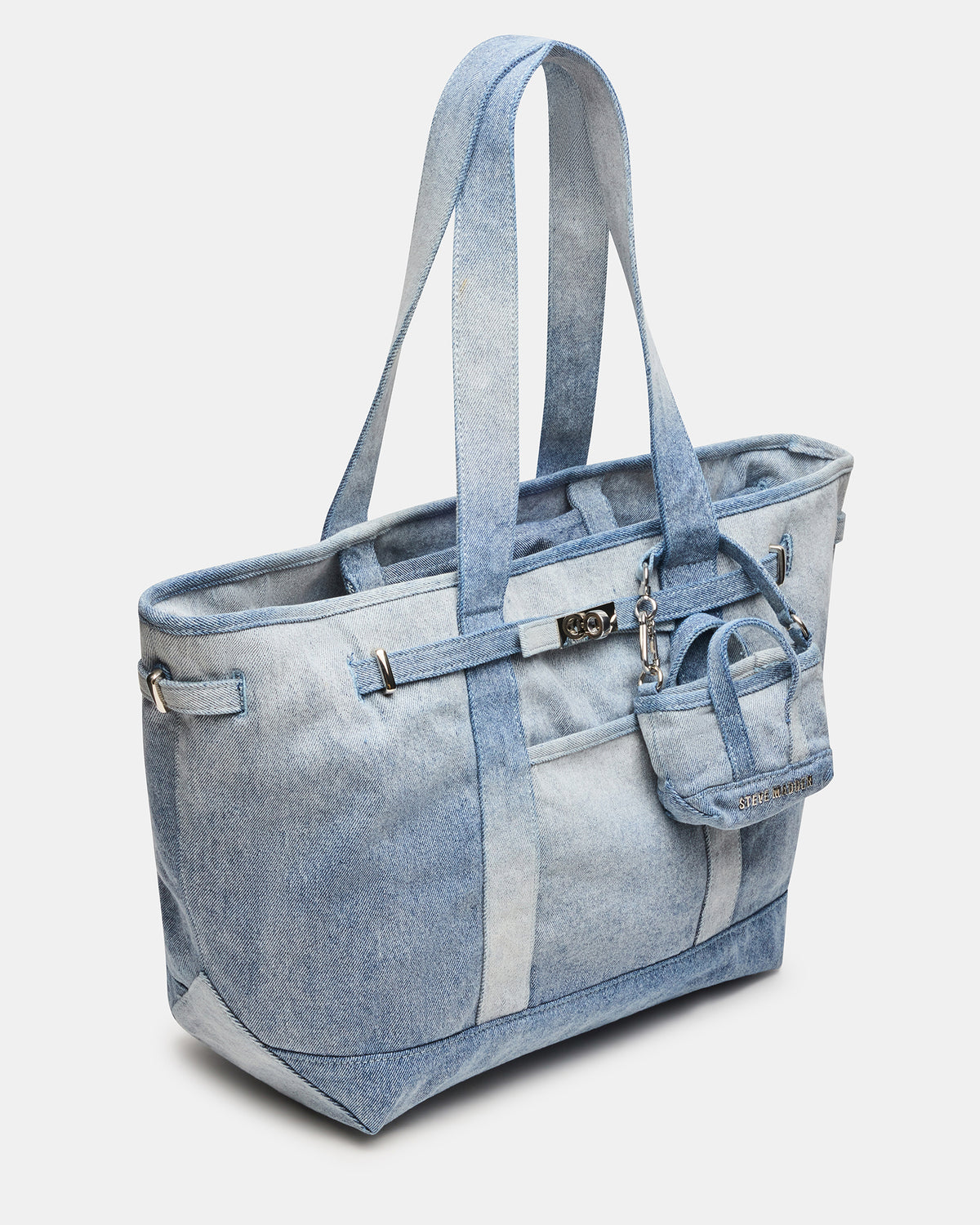 BOAT Bag Denim Shoulder Strap Denim Tote Handbag | Steve Madden