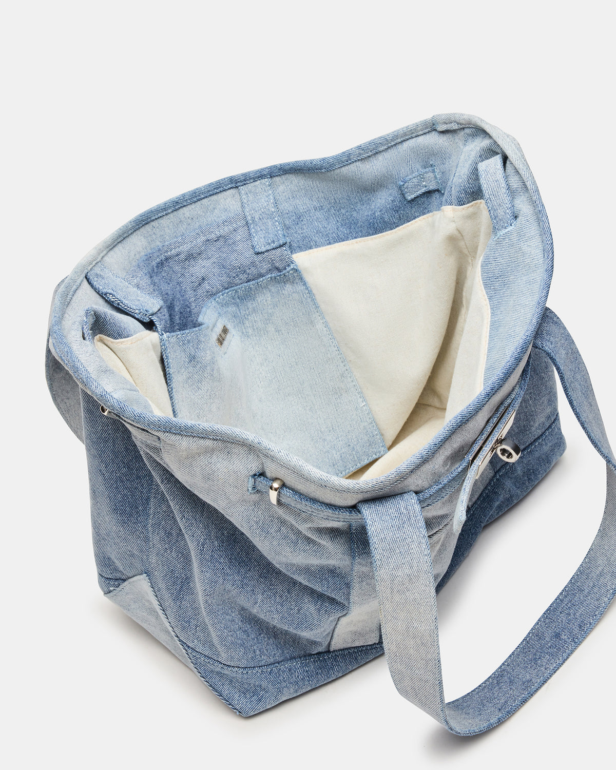 BOAT Bag Denim Shoulder Strap Denim Tote Handbag | Steve Madden