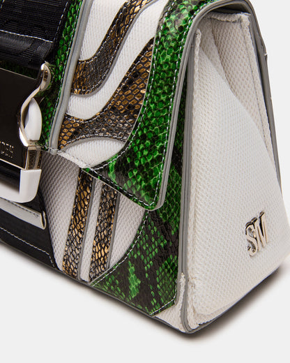 DIEGO Bag Green Metallic Crossbody Strap Women's Handbag | Steve Madden
