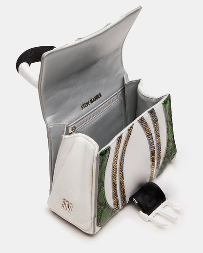 DIEGO Bag Green Metallic Crossbody Strap Women's Handbag | Steve Madden