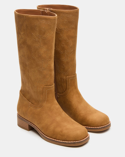 Kids' RIGGS Tan Knee-High Girl's Boot | Steve Madden