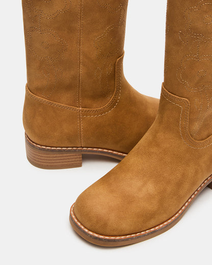 Kids' RIGGS Tan Knee-High Girl's Boot | Steve Madden