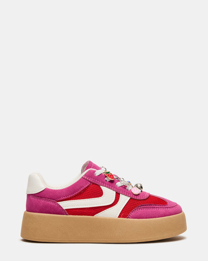 Kids' JERSEY Pink Girls' Low-Top Platform Sneaker | Steve Madden