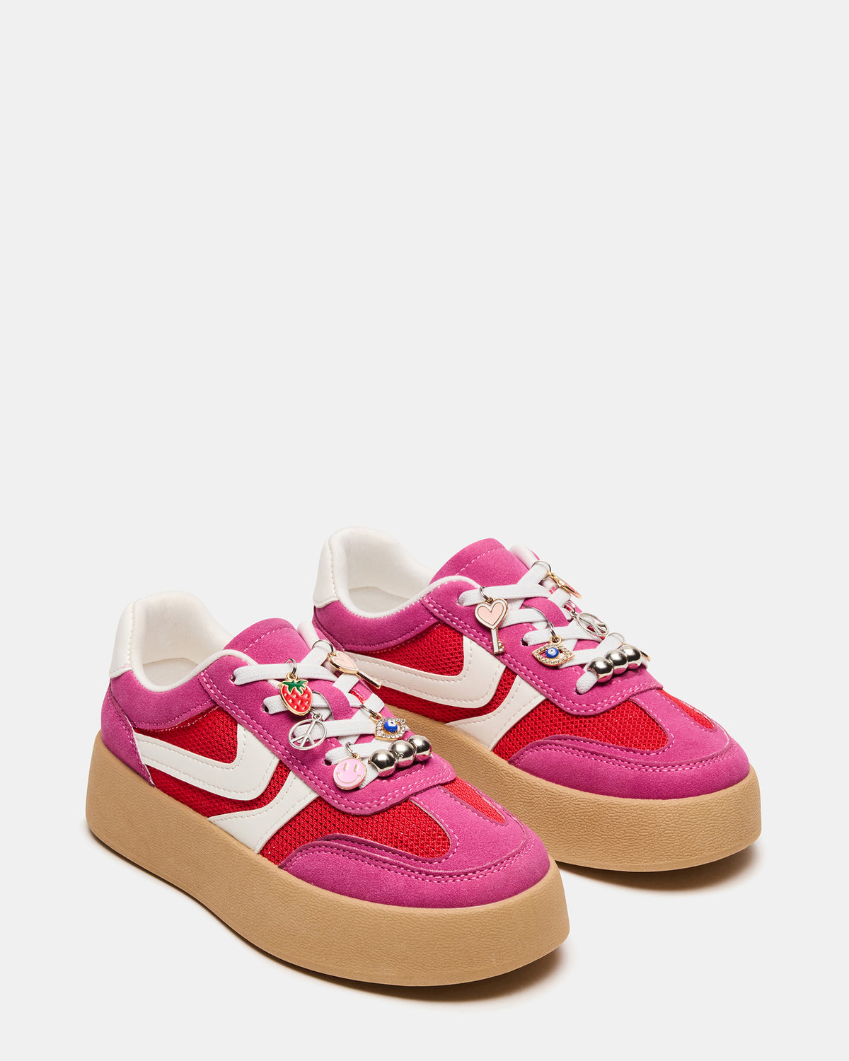 Kids' JERSEY Pink Girls' Low-Top Platform Sneaker | Steve Madden