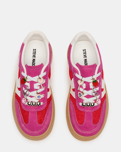 Kids' JERSEY Pink Girls' Low-Top Platform Sneaker | Steve Madden