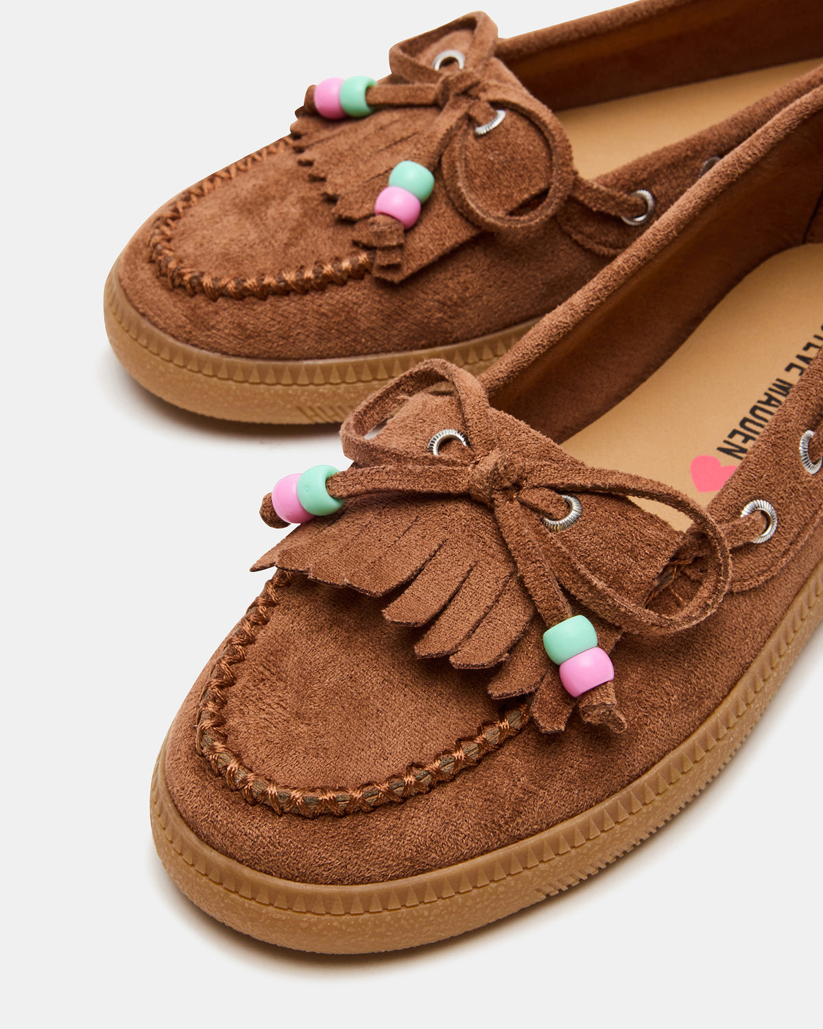 Kids' KRISP Cognac Girls' Boat Shoe Loafer | Steve Madden