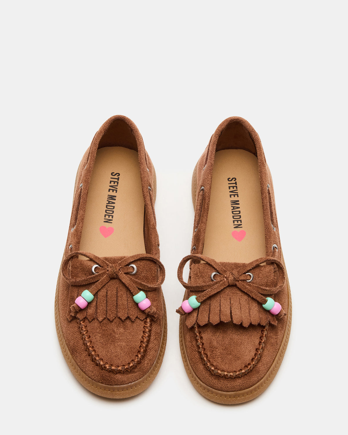 Kids' KRISP Cognac Girls' Boat Shoe Loafer | Steve Madden