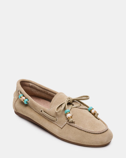 SAG Beads Sand Suede Women's Boat Shoe | Steve Madden