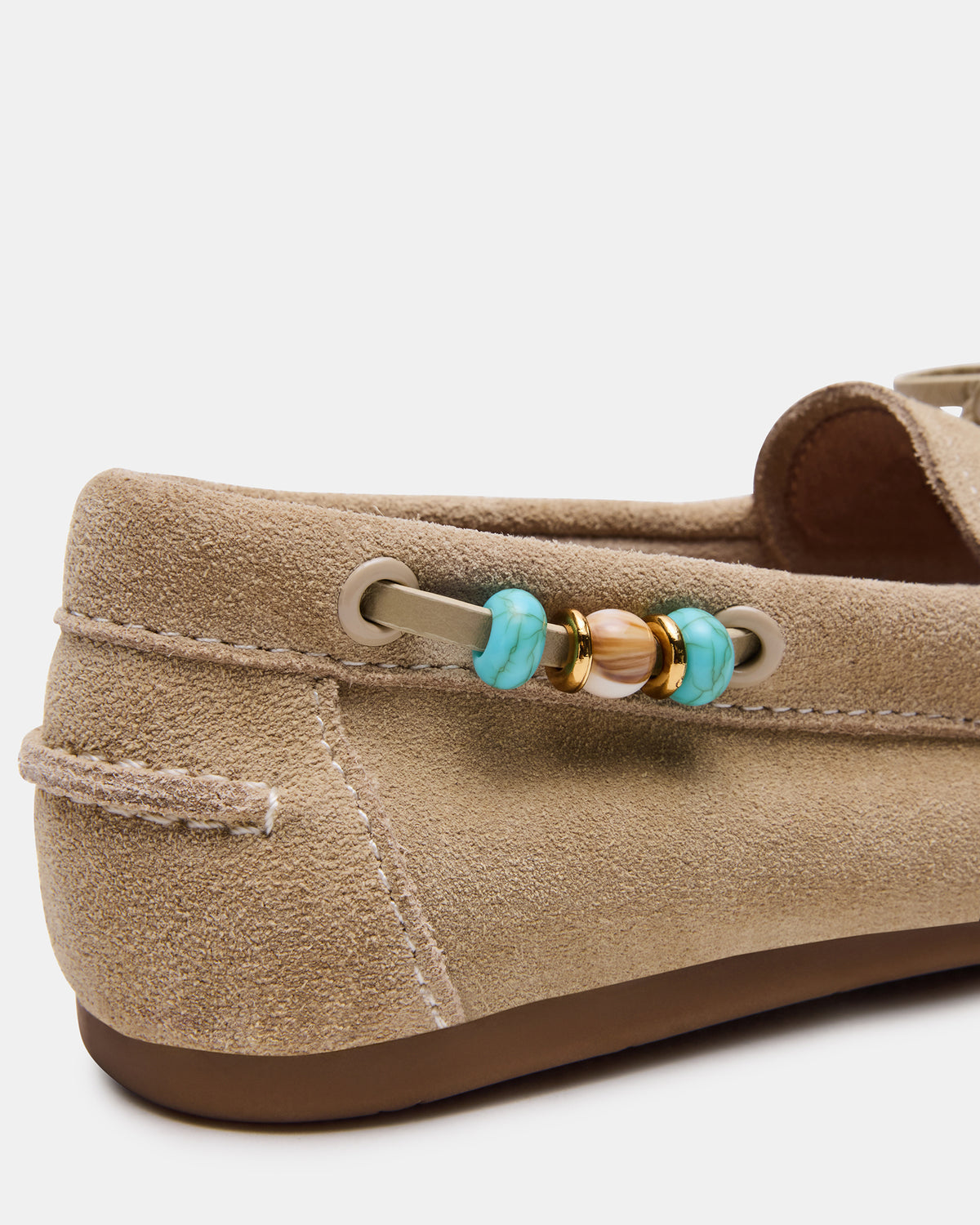 SAG Beads Sand Suede Women's Boat Shoe | Steve Madden