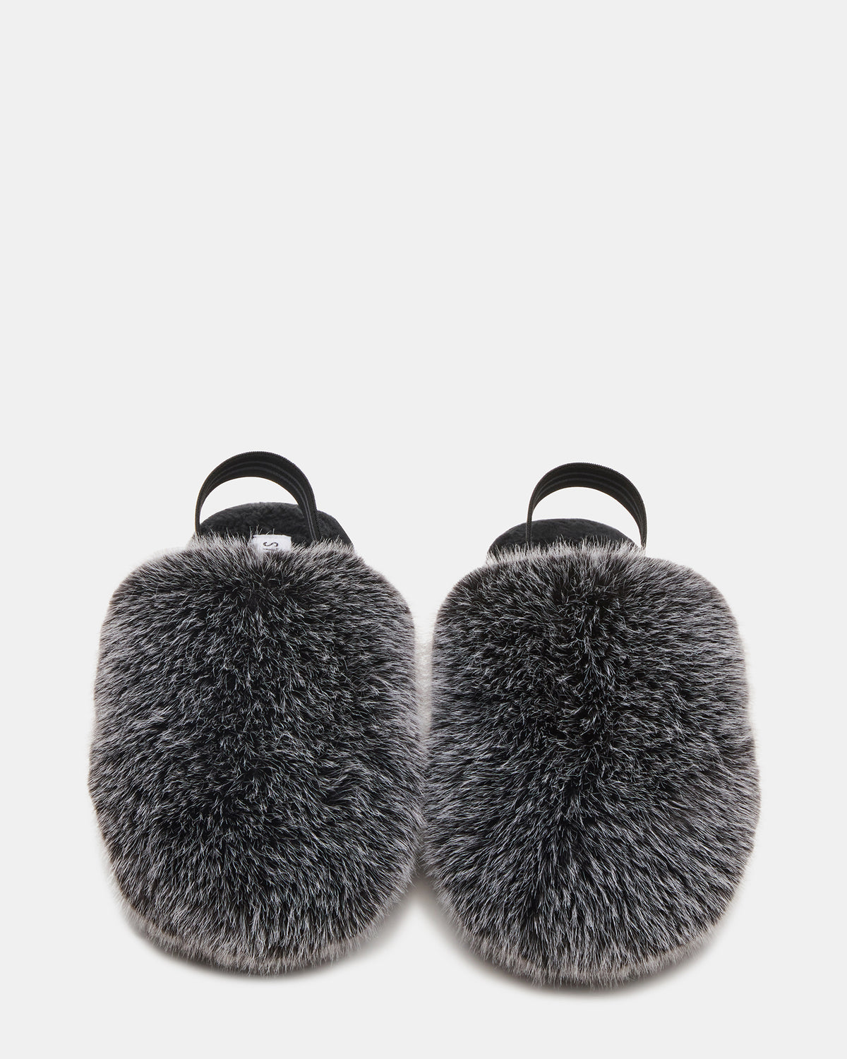 Kids' POOF Grey Slip-On Faux Fur Girls' Flat | Steve Madden