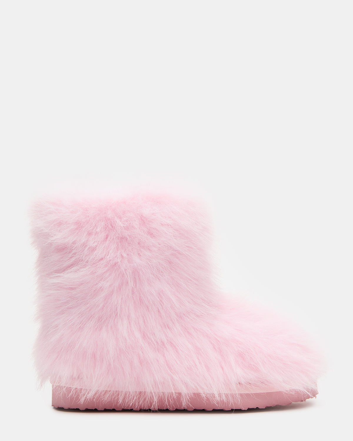 Kids' BEASTIE Pink Faux Fur Girls' Ankle Boot | Steve Madden
