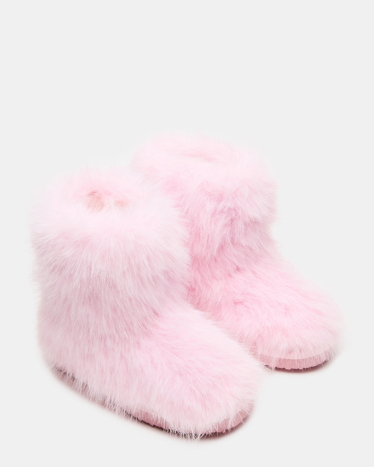 Kids' BEASTIE Pink Faux Fur Girls' Ankle Boot | Steve Madden