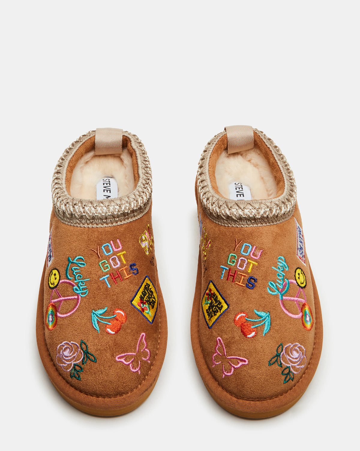 Kids' SELENA Cognac Multi Girls' Slip-On Mule Flat | Steve Madden