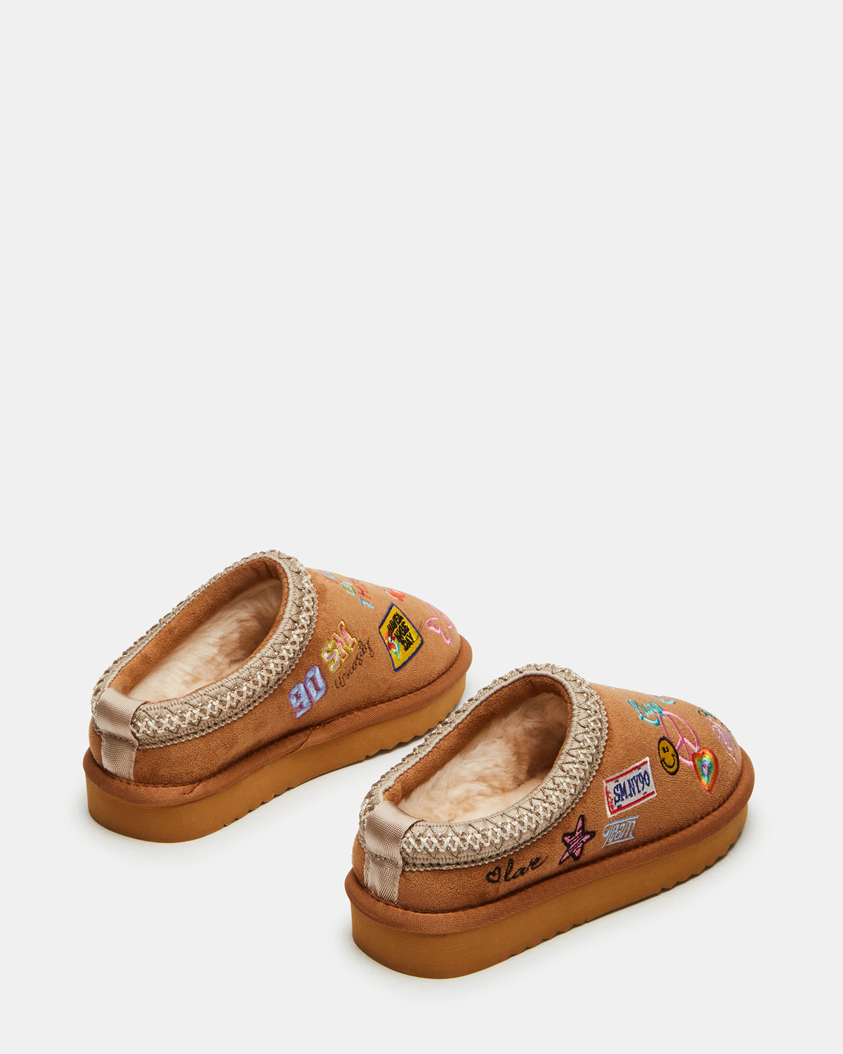 Kids' SELENA Cognac Multi Girls' Slip-On Mule Flat | Steve Madden