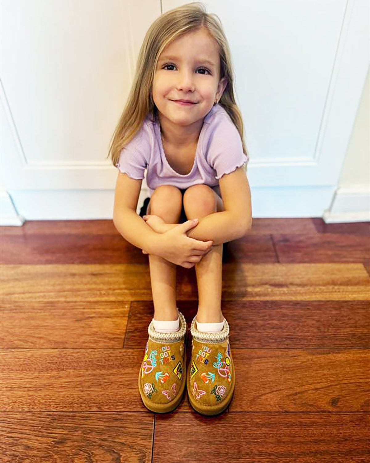 Kids' SELENA Cognac Multi Girls' Slip-On Mule Flat | Steve Madden