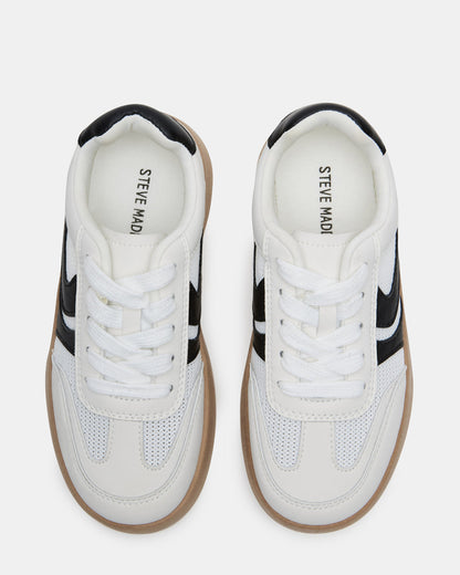 Kids' JERSEY White Girls' Low-Top Platform Sneaker | Steve Madden