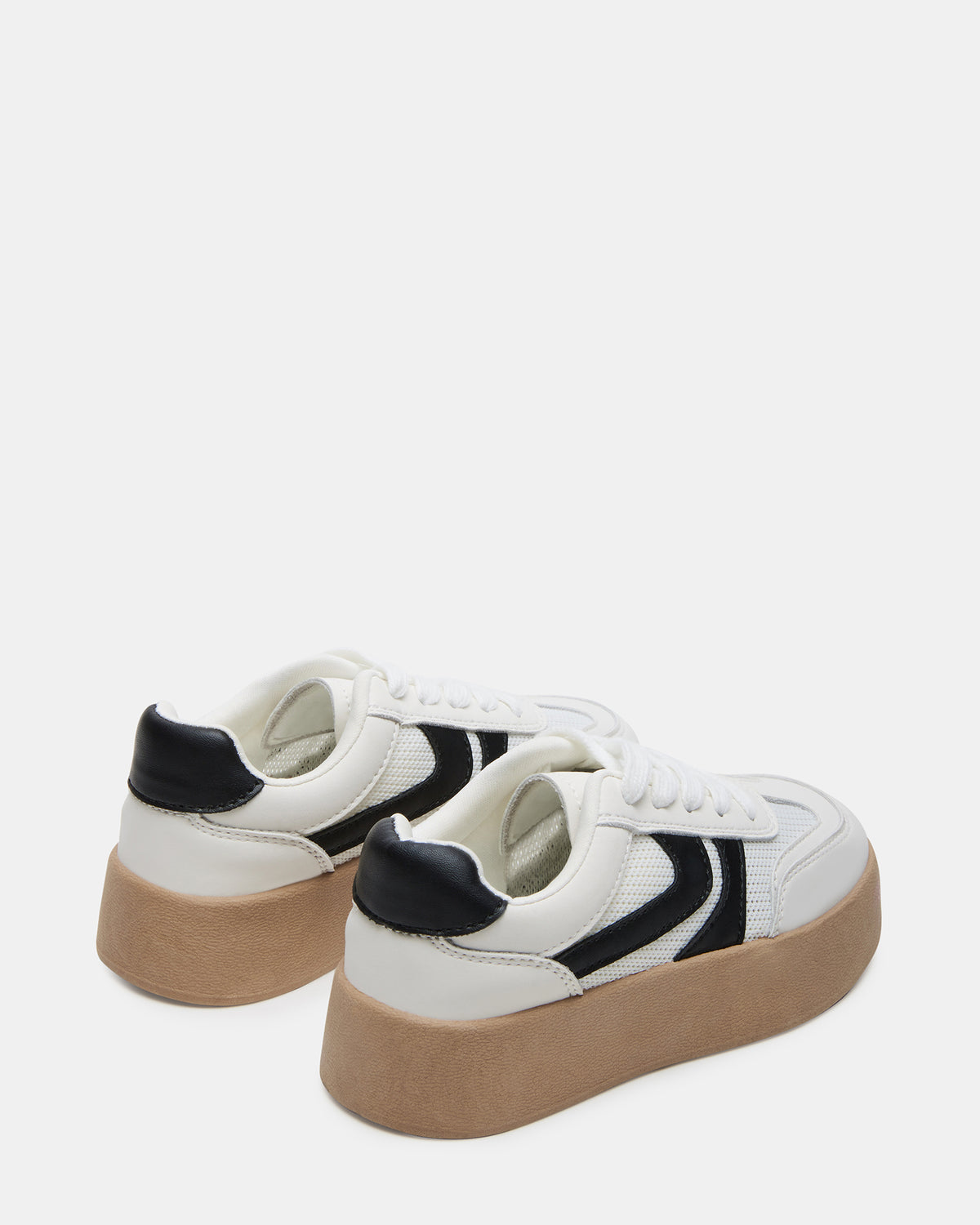 Kids' JERSEY White Girls' Low-Top Platform Sneaker | Steve Madden