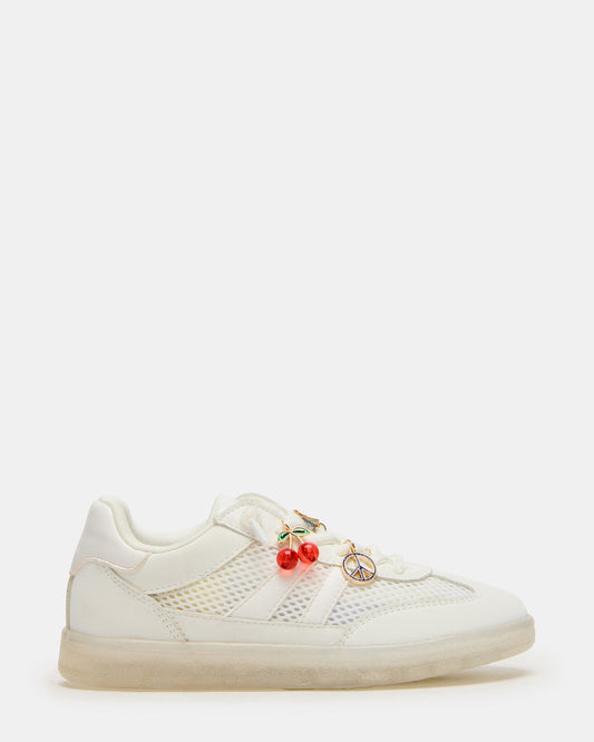 Kids' VERDICT White Multi Low-Top Lace-Up Girls' Sneaker | Steve Madden