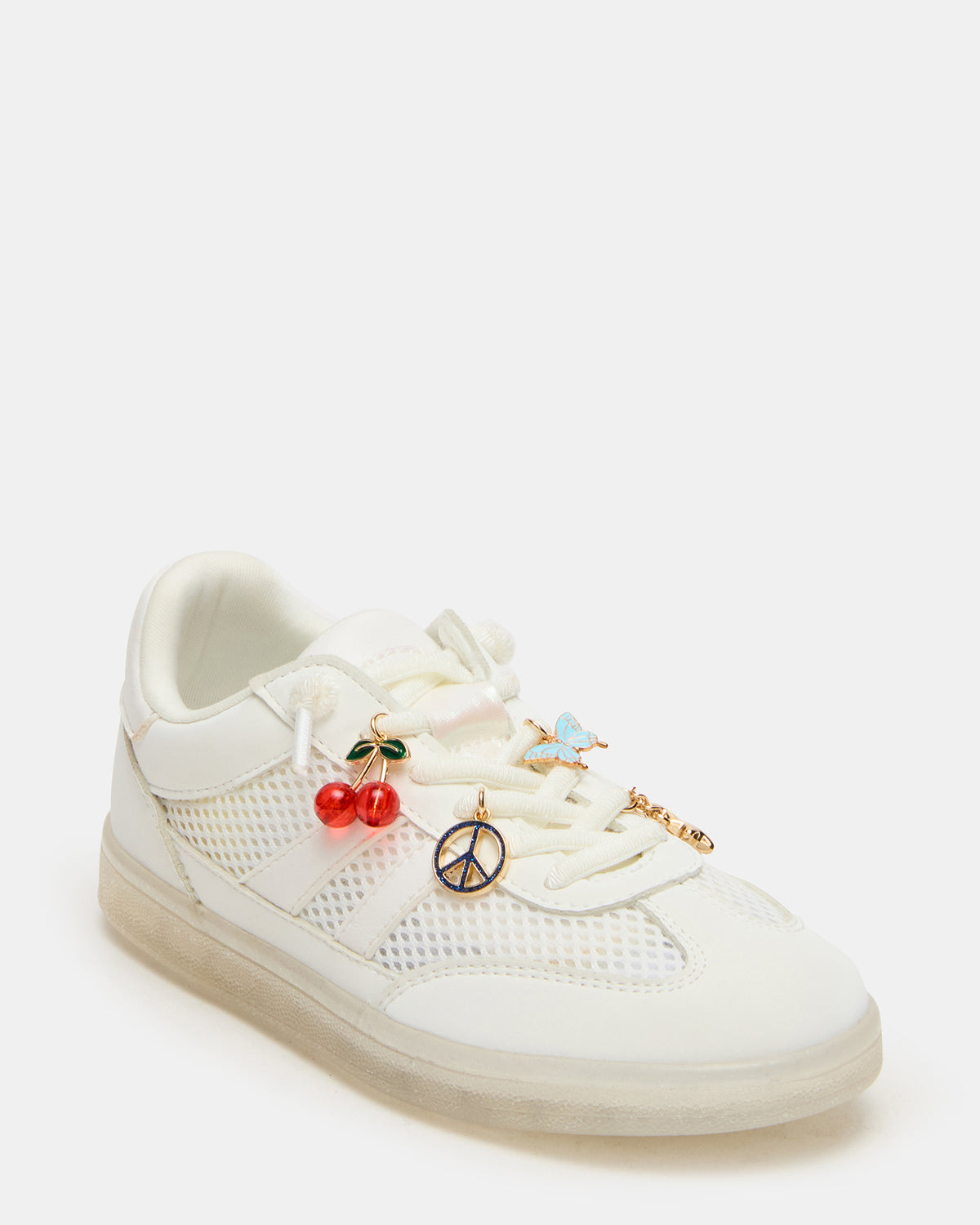 Kids' VERDICT White Multi Low-Top Lace-Up Girls' Sneaker | Steve Madden