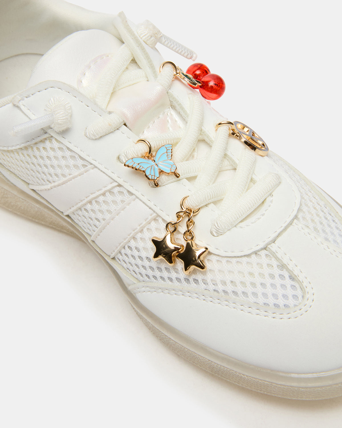 Kids' VERDICT White Multi Low-Top Lace-Up Girls' Sneaker | Steve Madden
