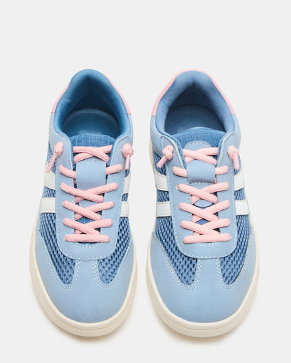Kids' VERDICT Blue Multi Low-Top Lace-Up Girls' Sneaker | Steve Madden
