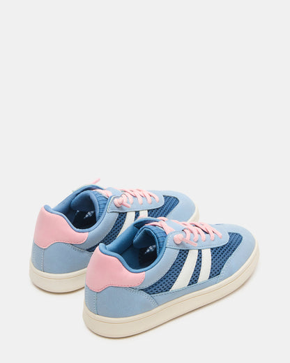 Kids' VERDICT Blue Multi Low-Top Lace-Up Girls' Sneaker | Steve Madden