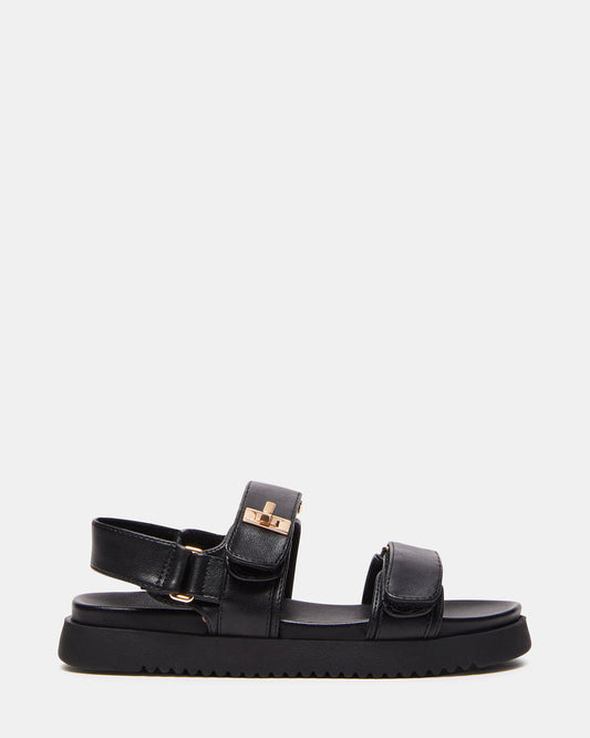 Kids' MONA Black Girls' Flatform Sandal | Steve Madden